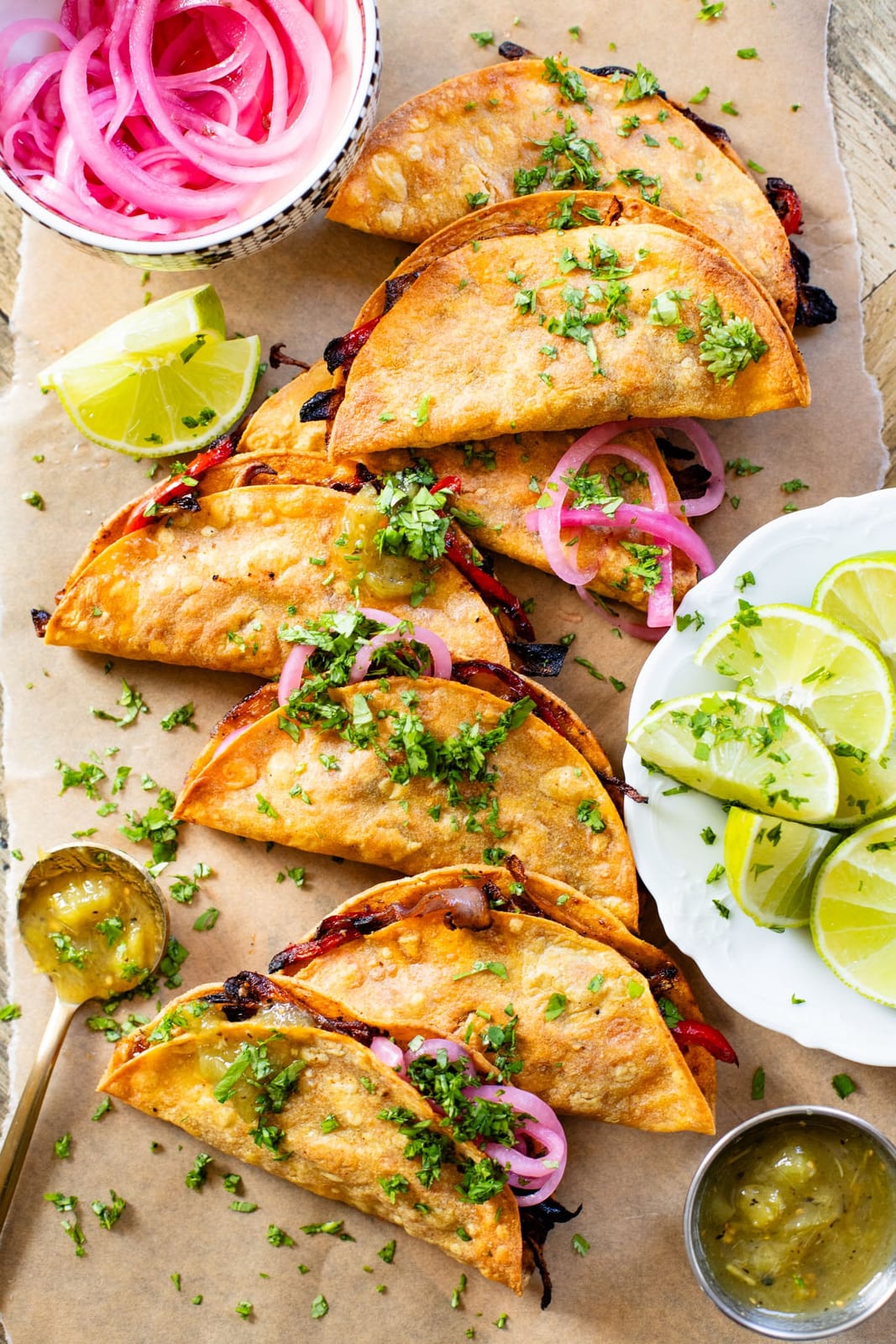 Crispy Pink Oyster Tacos — gourmet mushroom recipe from Hoplite Farm